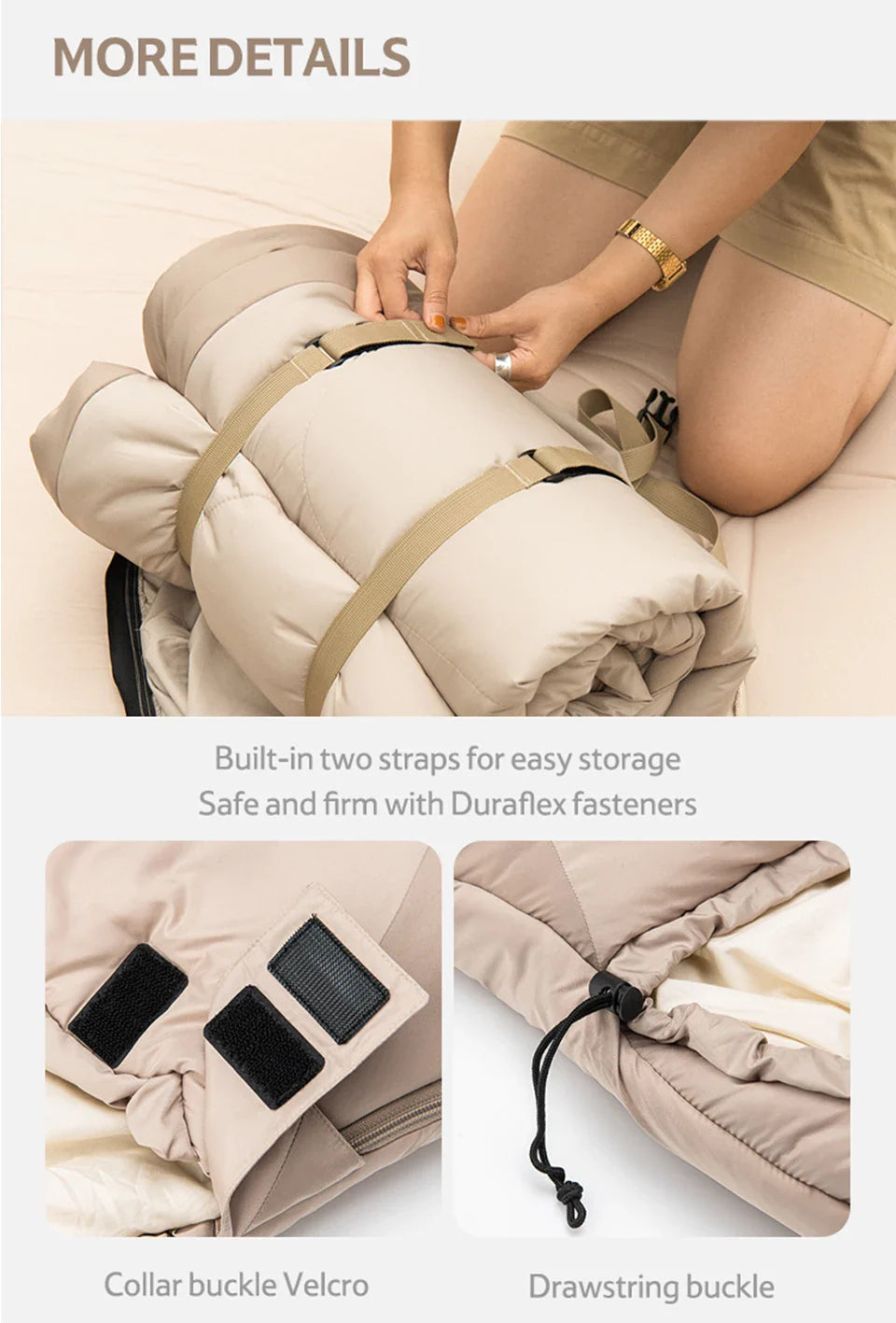 Naturehike PS300 Cotton Sleeping Bag – Wearable Winter Sleeping Bag for Hiking, Camping & Travel
