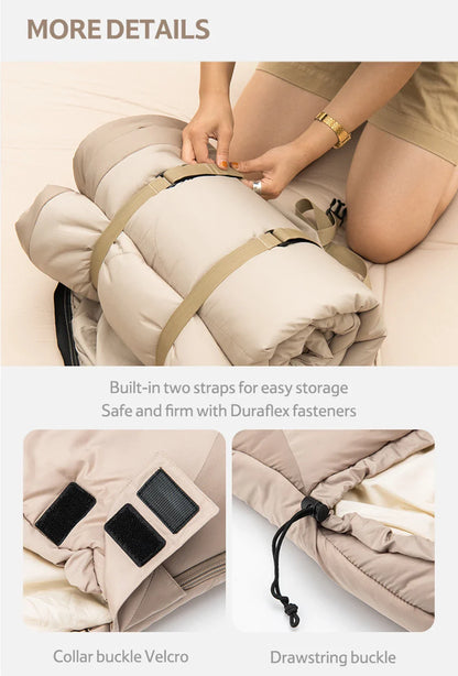 Naturehike PS300 Cotton Sleeping Bag – Wearable Winter Sleeping Bag for Hiking, Camping & Travel