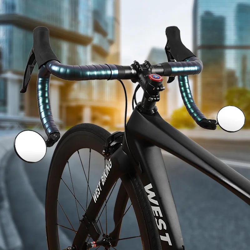 WEST BIKING 360° Rotating Bicycle Rearview Mirror – Safety Cycling Rear View Mirror for MTB and Handlebar Accessories