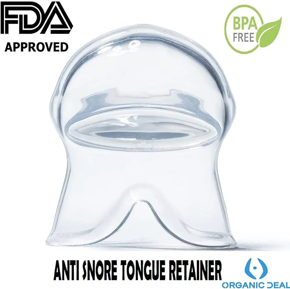Anti-Snoring Silicone Mouthpiece – Tongue Retainer Device for Snore & Sleep Apnea Relief