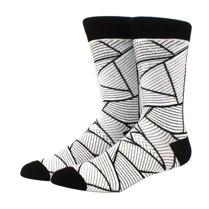 Funny Cartoon Fashion Cotton Socks – Hip Hop Skateboard Style Socks for Men & Women, Beer, Pizza, Astronaut & Pineapple Print Casual Wear Socks