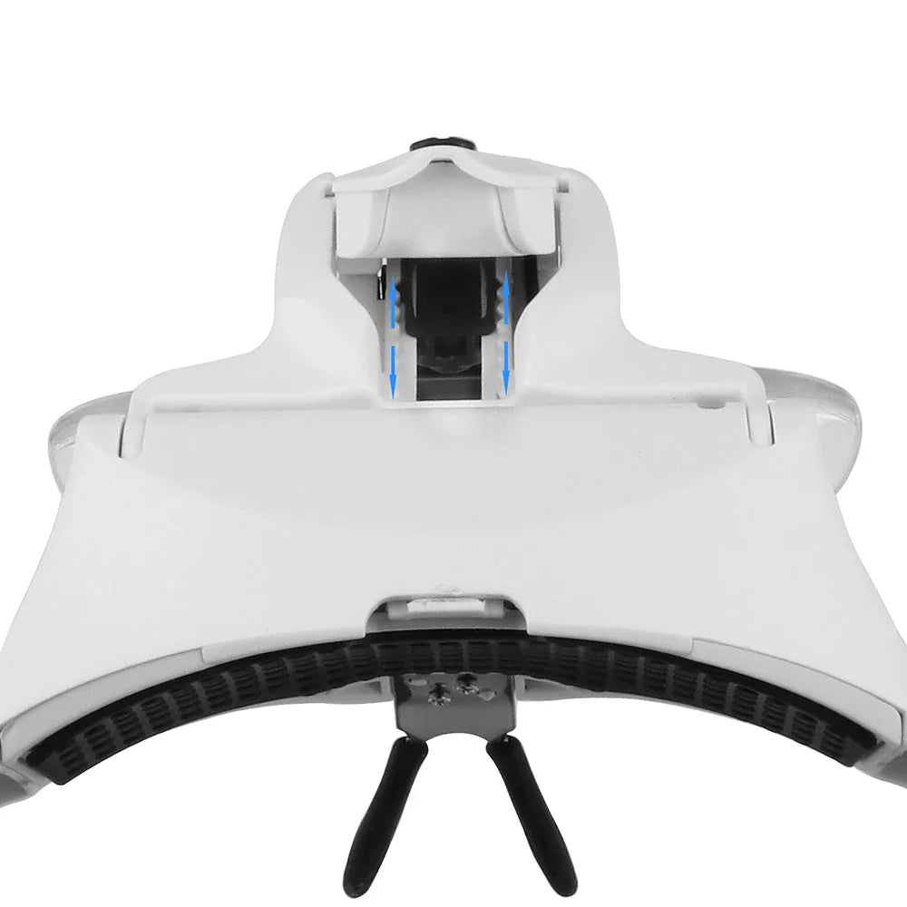 Adjustable Illuminated Magnifying Glass – 1.0X–3.5X Loupe with 2 Lights for Reading & Detail Work