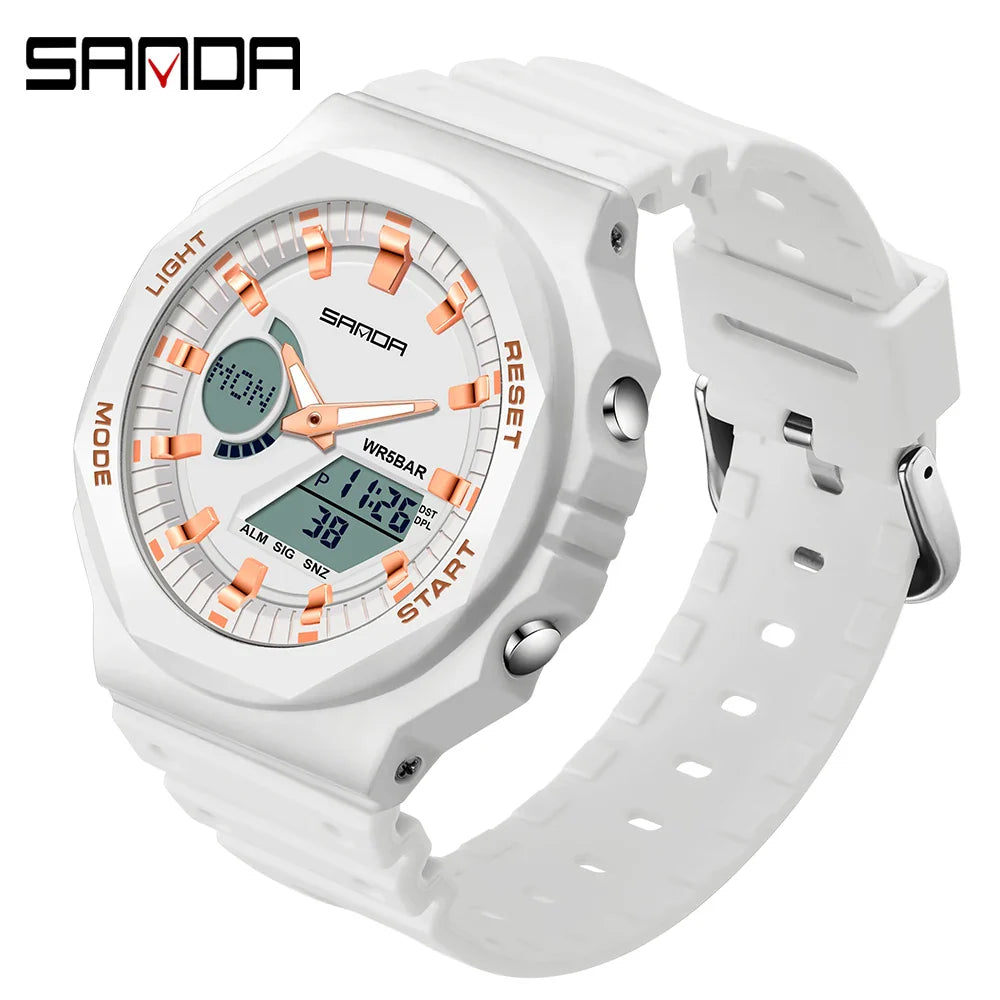 SANDA LED Digital Sports Watch – Waterproof Military Outdoor Watch for Men, Women & Teens