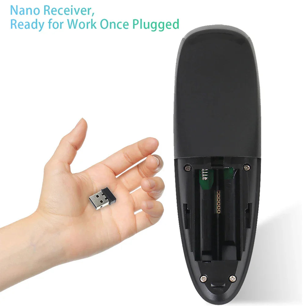 G10S 2.4G Wireless Air Mouse with Voice Remote Control and Gyroscope - IR Learning - Compatible with Android TV Box - G10SPRO BT