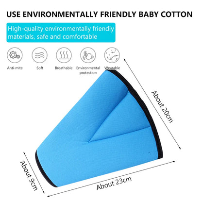 Universal Soft Car Seat Belt Cover: Adjustable Triangle Safety Pad Clips for Kids - Anti-Neck Strain Protection & Comfort Enhancement