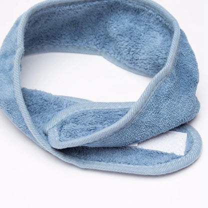 Women Soft Coral Fleece Toweling Hairband – Adjustable Makeup & Bath Headband for Washing Face, Spa & Facial Hair Holder Accessory
