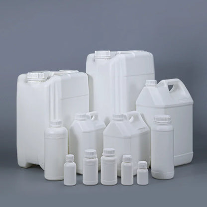 Empty Fluorinated Plastic Bottle with Tamper-Evident Cap — Leakproof Refillable Liquid Container 50ml-1000ml