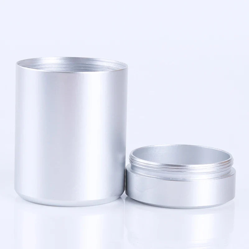 New Airtight Smell-Proof Stainless Steel Container — Mini Tea & Herb Stash Jar for Tea, Coffee Storage
