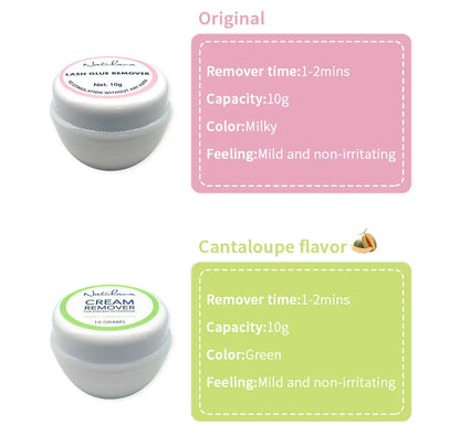 NATUHANA Eyelash Glue Remover - Quick Adhesive Unloading Cream for Eyelashes & Makeup Tools