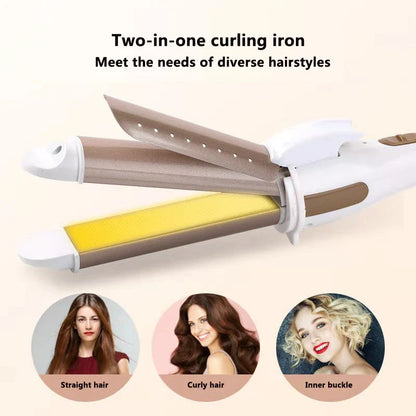 Professional Electric Hair Curler – 9-38mm Temperature Adjustable Curling Iron Wand with LCD Display