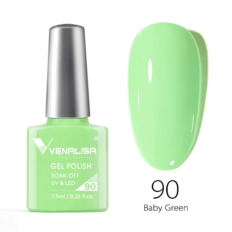VENALISA 7.5ml HEMA-Free Nail Gel Polish – VIP4 Semi-Permanent Soak-Off UV/LED Gel Varnish, Full Coverage Nail Lacquer