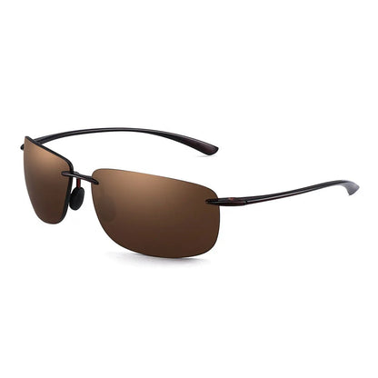 JIM Ultralight Sport Sunglasses – TR90 Rimless Frame for Men & Women, Ideal for Running, Fishing, Cycling, and Driving
