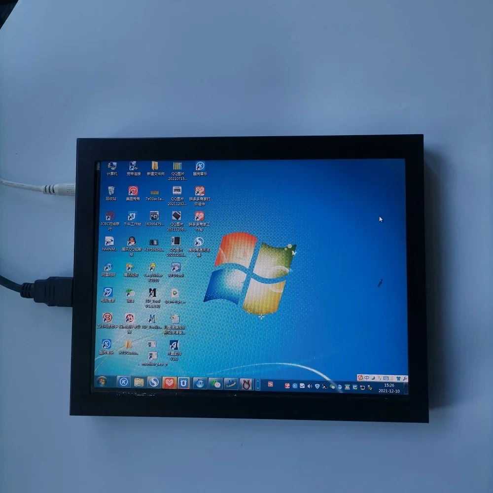 LP097X02 9.7-Inch Portable Monitor - 1024x768 HD IPS LED Display with VGA & HDMI for Raspberry Pi, Camera & PC