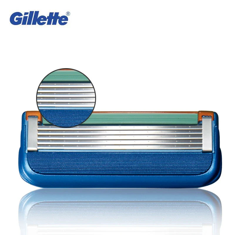 Gillette Fusion 5-Layer Razor Blades for Men - Replacement Shaving Head for Professional Beard Care