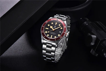 PAGANI DESIGN 2025 BB58 Men's Watch – Retro Automatic NH35A Mechanical, Luxury 100M Waterproof Wristwatch