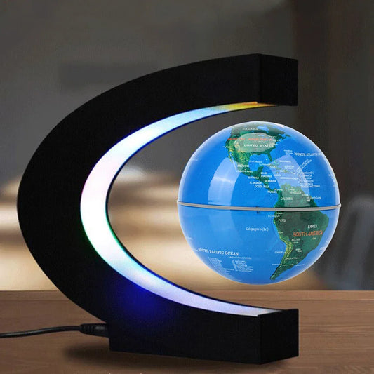 Floating Magnetic Levitation Globe – LED World Map Antigravity Lamp, Novelty Ball Light for Home Decor & Gifts