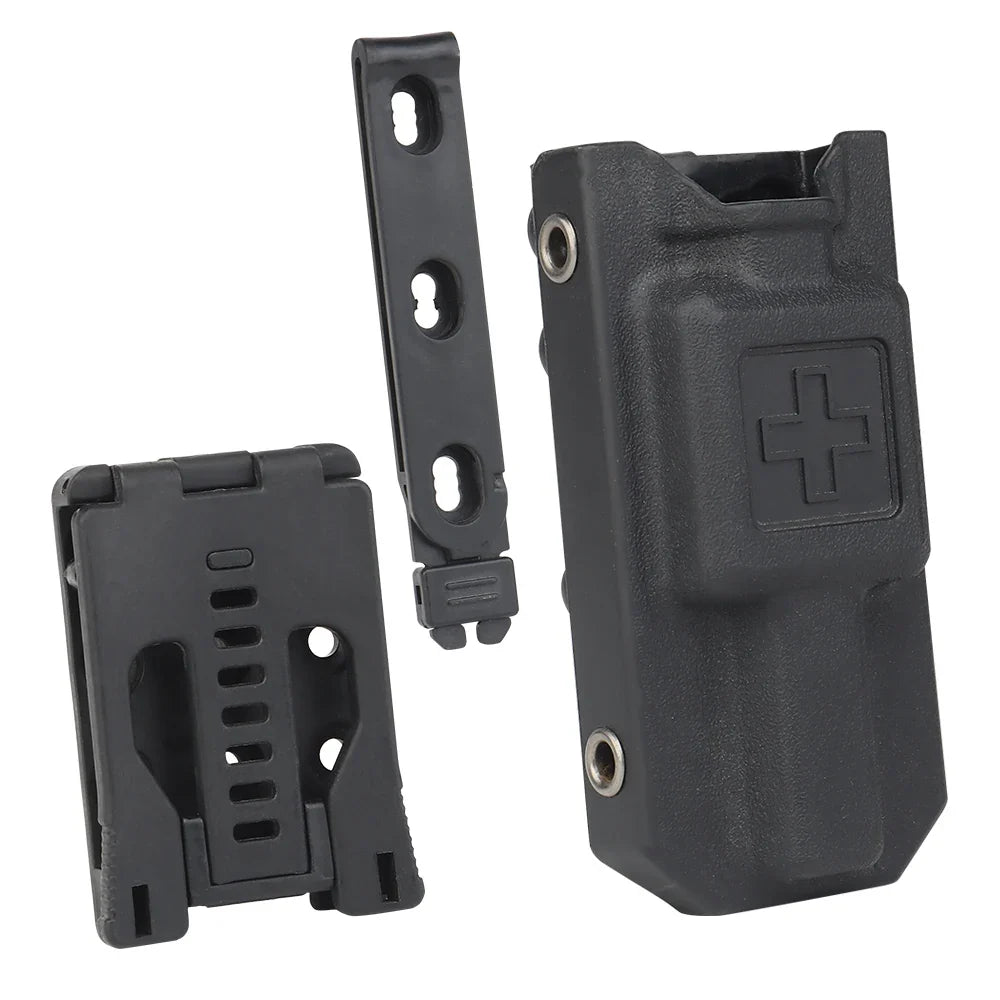 Tactical Tourniquet Pouch - EDC First Aid Holder with Belt Clip & K Sheath