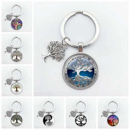 Tree of Life Keychain – Vintage Handmade Fashion Key Ring Jewelry Gift for Men & Women Party & Everyday Use Accessories