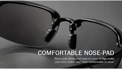 JULI Sports Sunglasses – TR90 Rimless Frame, UV400 Protection for Men & Women, Ideal for Cycling, Running, Fishing, Baseball, and Driving, Model 8001