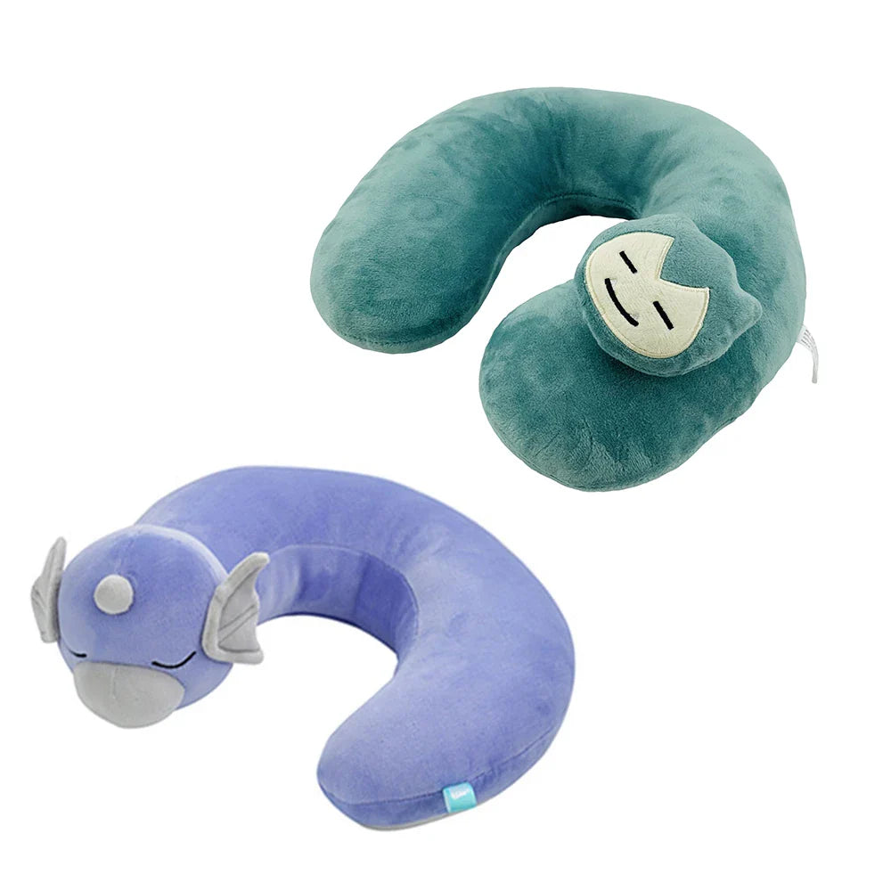 Pokemon U-Neck Pillow – Dratini & Snorlax Plush Stuffed Cartoon Cushion, Soft Kawaii Christmas Gift