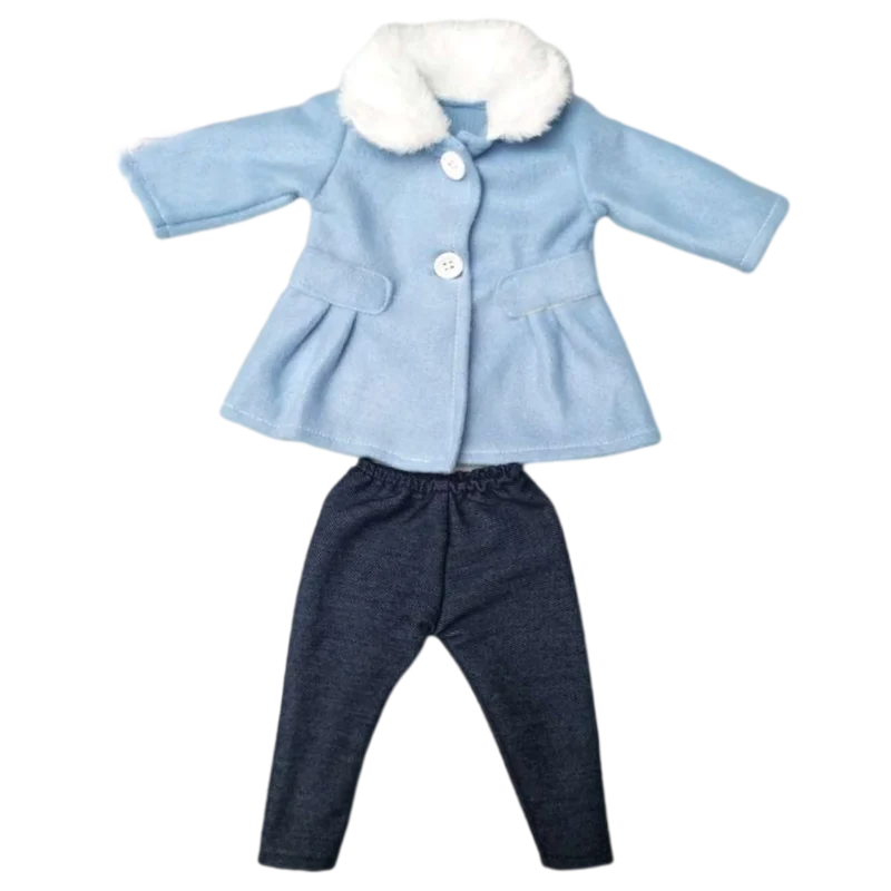 18-Inch American Girl Doll Clothes – Coat, Tights & Pants Outfit for Newborn & Baby Dolls