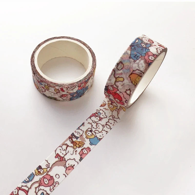 Green Plant Floral Washi Tape – DIY Decorative Adhesive for Scrapbooking, School, & Handmade Crafts
