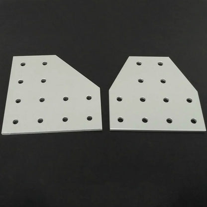 12 Hole Silver Corner Bracket Joint Plate - Angle Connector for 4040/6060 Aluminum Profiles