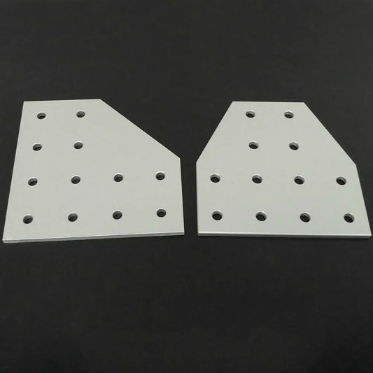12 Hole Silver Corner Bracket Joint Plate - Angle Connector for 4040/6060 Aluminum Profiles