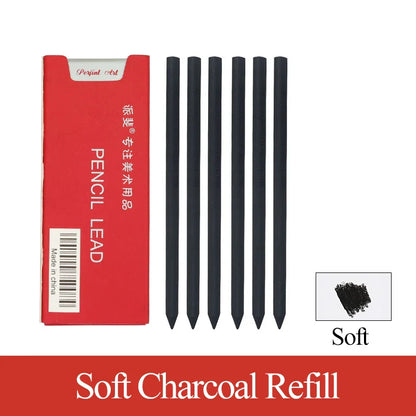 5.6mm Mechanical Pencils & Charcoal Graphite Leads – HB to 14B Soft, Medium, Hard Sketch Drawing Lead Core