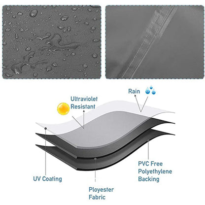 Durable 210D Heavy Duty Waterproof Patio Furniture Cover - Protect Your Outdoor Sofa, Table, and Chairs from Rain, Snow, and Wind