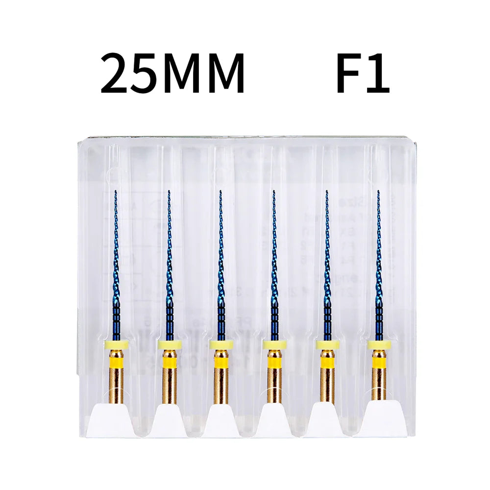 Azdent 6pcs/Pack 25mm SX Dental Files Root Canal Use Rotary Heat Activated  Endodontic Files Rotating File Dentistry Instruments