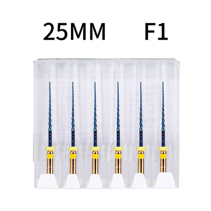 Azdent 6pcs/Pack 25mm SX Dental Files Root Canal Use Rotary Heat Activated  Endodontic Files Rotating File Dentistry Instruments