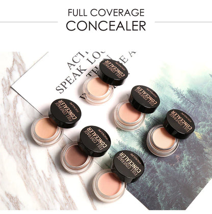 FOCALLURE Full Coverage Concealer Cream – Waterproof, Long-Lasting, Oil-Control & Lightweight Moisturizing Foundation Makeup