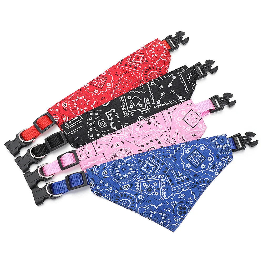 Adjustable Pet Bandana Collar – Washable Triangular Scarf Bib for Dogs & Cats, Birthday Party Dress-Up Neck Decor