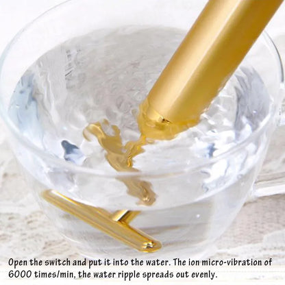 24K Gold Facial Wrinkle Lift Bar - Slimming Face Care Vibration Beauty Equipment - Facial Roller Massager with Vibration Energy