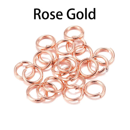 DIY Jewelry Jump Rings - 50-200pcs Split Ring Connectors 3-20mm for Handmade Accessories and Craft Making Supplies