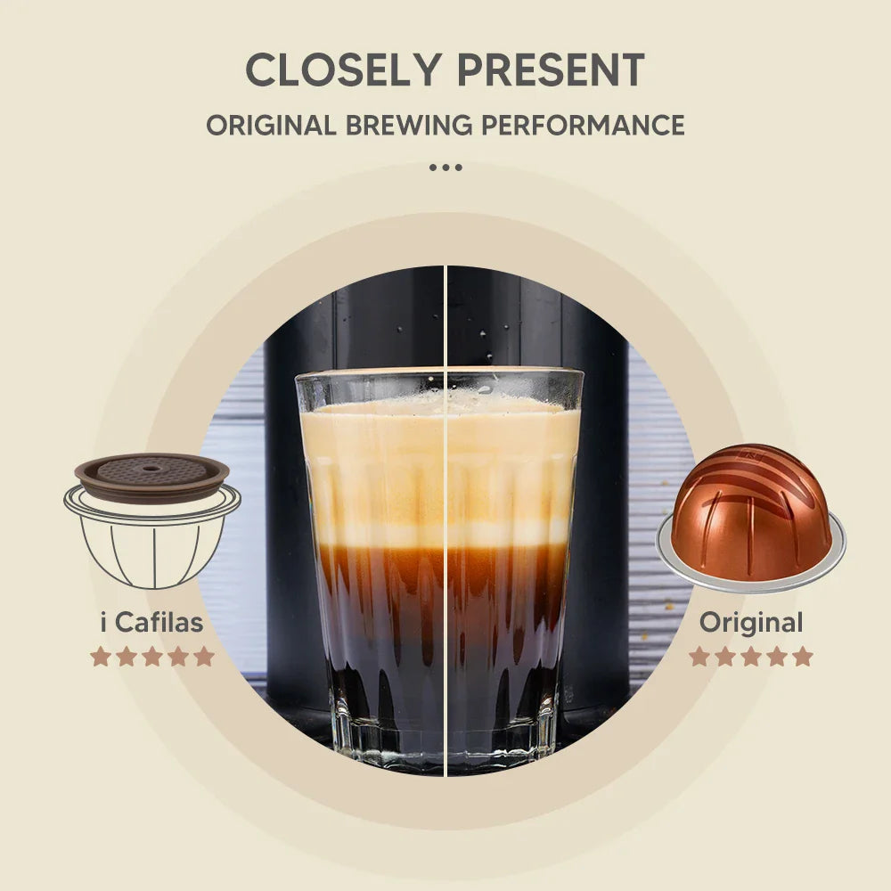Reusable Silicone Lid for Nespresso Vertuo Next Coffee Capsules, Food-Grade Pod Cover for Eco-Friendly Coffee Brewing Refill System