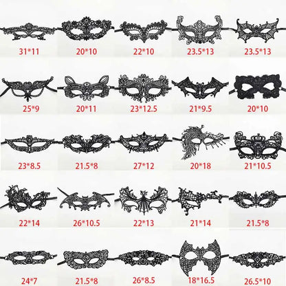 Sexy Lace Eye Mask for Women — Venetian Masquerade, Halloween & Carnival Half-Face Cosplay Party Mask
