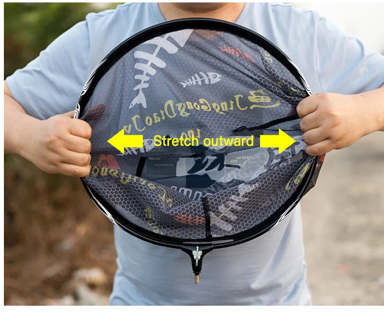 Carbon Fiber Anti-Hook Fishing Net Head – Ultra-Light Titanium Alloy Deepening Net Tool Accessory