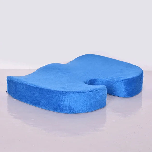 Ergonomic Bamboo Memory Foam Seat & Back Cushion – Slow Rebound Waist Support for Home & Office Chairs