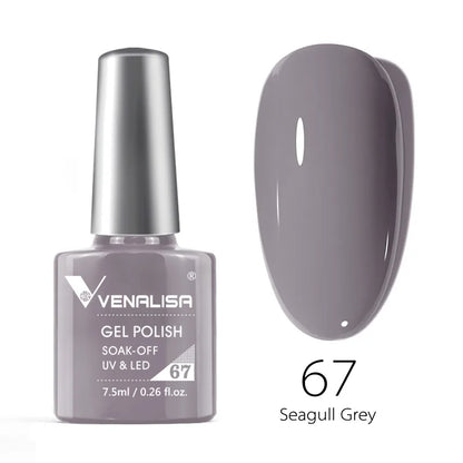 VENALISA 7.5ml HEMA-Free Nail Gel Polish – VIP4 Semi-Permanent Soak-Off UV/LED Gel Varnish, Full Coverage Nail Lacquer