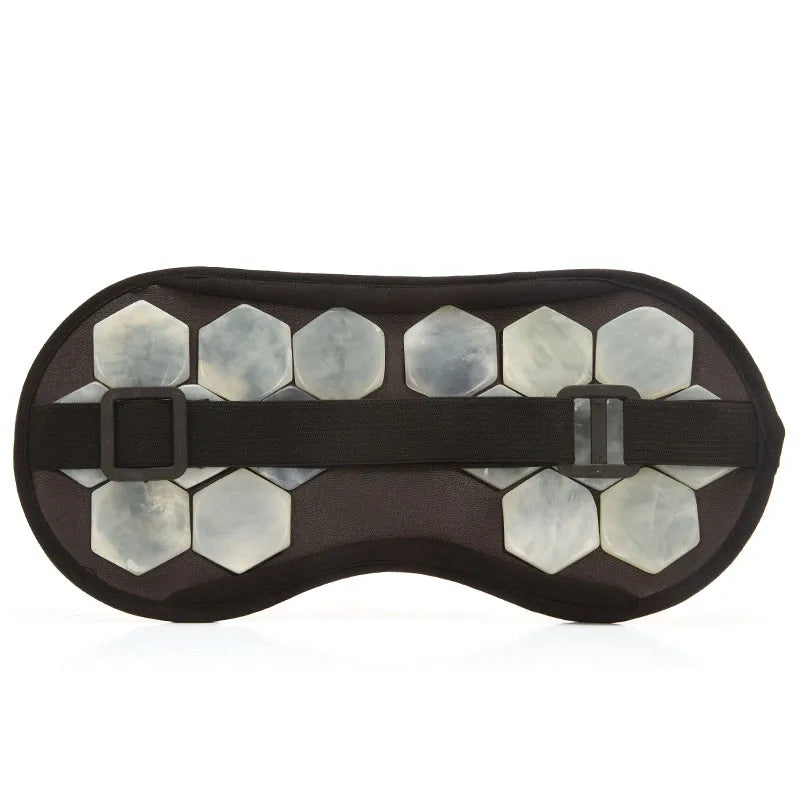 Tourmaline & Jade Electric Eye Massager — Infrared Heat Therapy, Germanium Relaxation for Eye Care & Health Gift