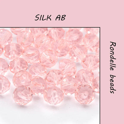 300PCS 4mm Round Crystal Glass Beads Set – Colorful Spacer Beads for Bracelet Jewelry Making & DIY Crafts (Buy 1 Get 1 Free)