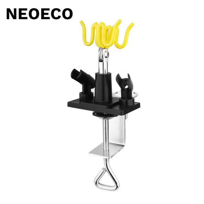Professional Airbrush Holder Clamp Stand Kit – 4 Mount Spray Gun Tabletop Station with 360° Swivel Tilt