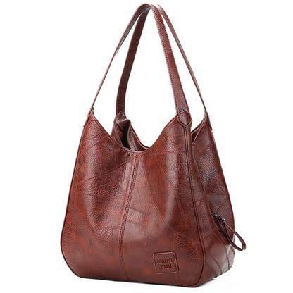 Yogodlns Vintage Women's Handbag - Designer Luxury Shoulder Tote, Fashion Brand Top-Handle Bag