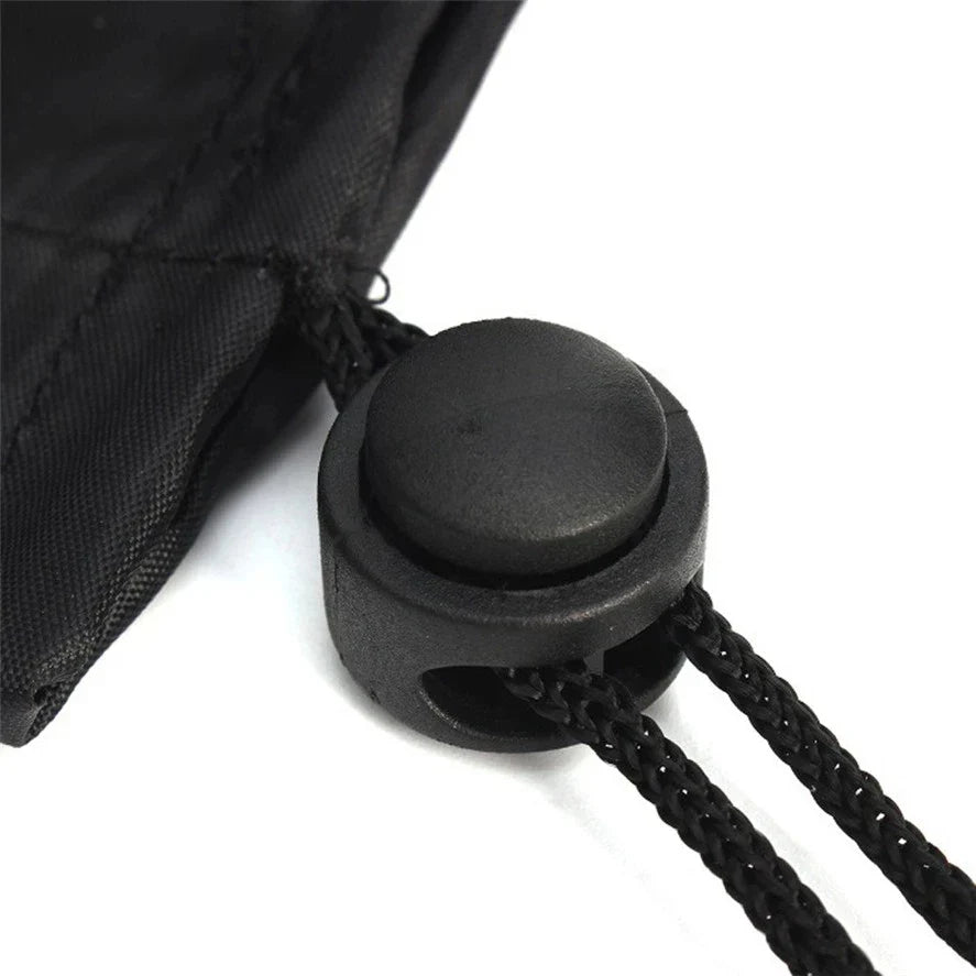 Stackable Chair Dust Cover — Waterproof Black Storage Bag for Garden & Terrace Furniture Protection