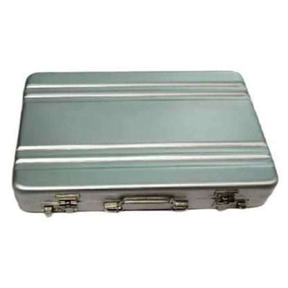 Aluminum Storage Box — Mini Business Card & Credit Card Holder, Rectangle Jewelry Case Organizer