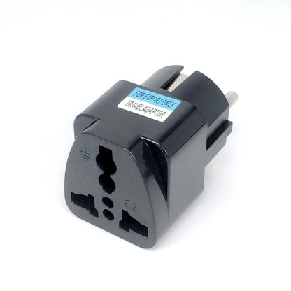 Universal EU Plug Adapter – International AU, UK, US to EU/KR Travel Electrical Plug Converter & Power Socket