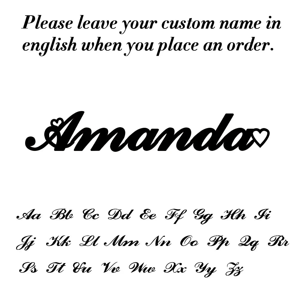 Sipuris Custom Name Necklace - Personalized Gold Stainless Steel Choker Jewelry Gift for Women & Men Wedding Style