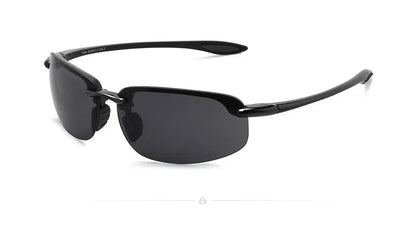 JULI Sports Sunglasses – TR90 Rimless Frame, UV400 Protection for Men & Women, Ideal for Cycling, Running, Fishing, Baseball, and Driving, Model 8001